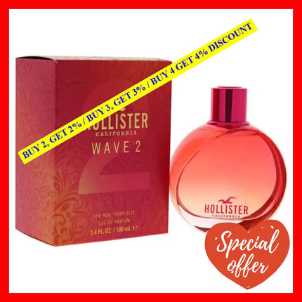 Wave 2 By Hollister For Women - 3.4 Oz Edp Spray