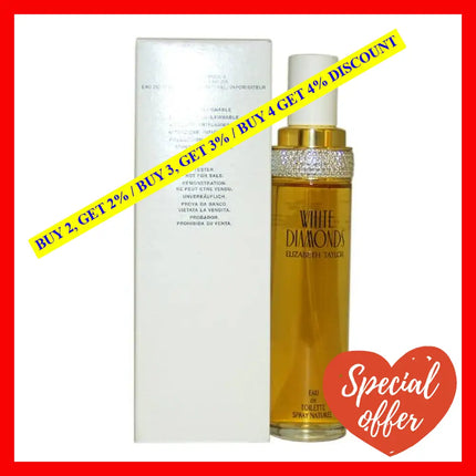 White Diamonds By Elizabeth Taylor For Women - 3.4 Oz Edt Spray (Tester)