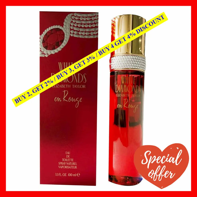 White Diamonds En Rouge By Elizabeth Taylor For Women - 3.3 Oz Edt Spray