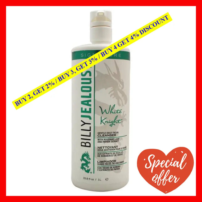 White Knight Gentle Daily Facial Cleanser By Billy Jealousy For Men - 33.8 Oz
