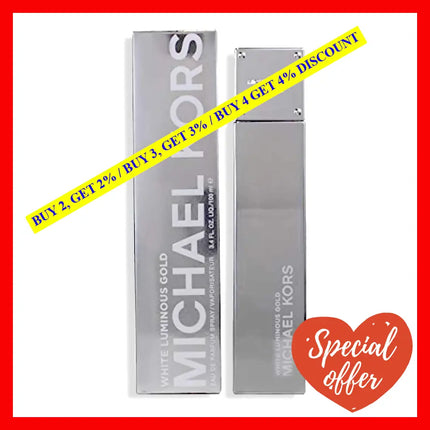 White Luminous Gold By Michael Kors For Women - 3.4 Oz Edp Spray