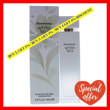 White Tea By Elizabeth Arden For Women - 3.3 Oz Edt Spray