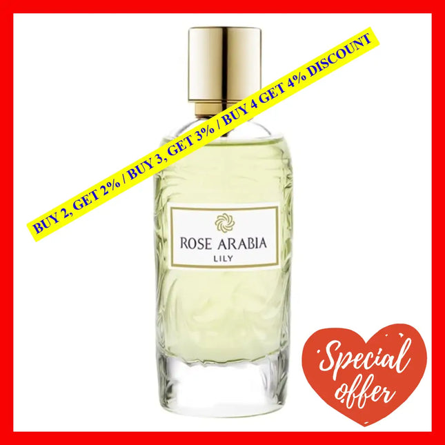 Widian Rose Arabia Lily Eau De Parfum 3.4Oz - 100Ml