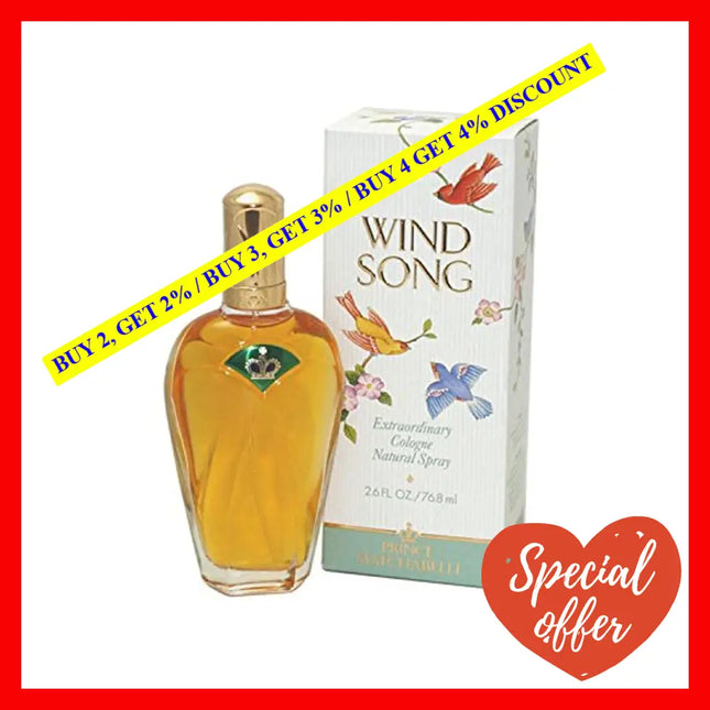 Wind Song By Prince Matchabelli For Women - 2.6 Oz Cologne Spray