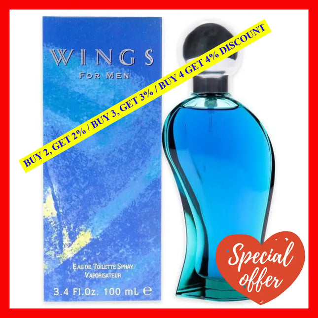 Wings By Giorgio Beverly Hills For Men - 3.4 Oz Edt Spray