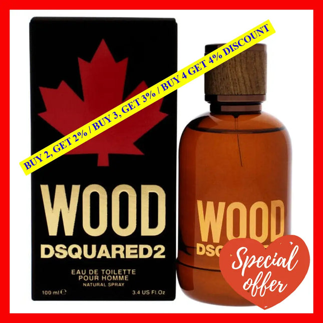 Wood By Dsquared2 For Men - 3.4 Oz Edt Spray