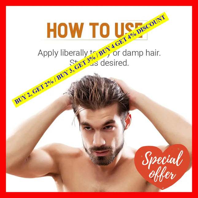 Woody’s Styling Gel For Men Light To Medium Hold Tool Alcohol-Free Non-Flaking Non-Damaging