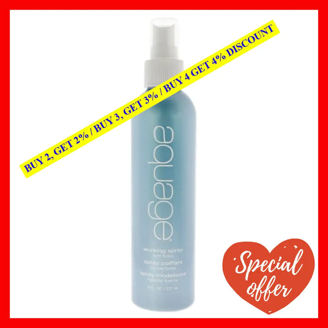 Working Spray - Firm Hold By Aquage For Unisex 8 Oz Hair