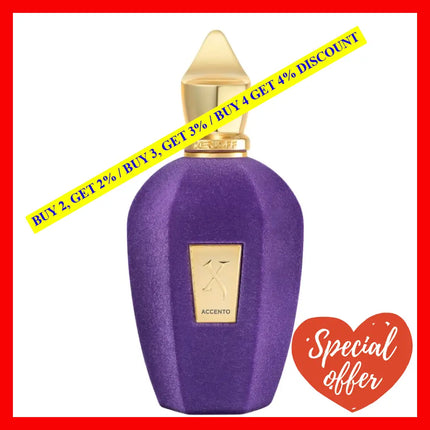 Xerjoff Accento Unisex Edp For Men And Women 1.7Oz-50Ml
