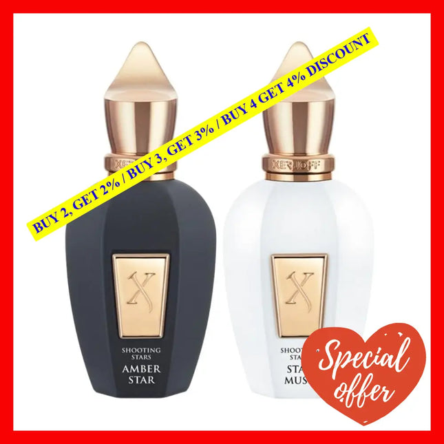 Xerjoff Amber Star And Musk Unisex Collection - Edp 2 X 50 Ml Set