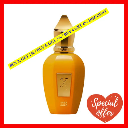 Xerjoff Erba Gold Eau De Parfum Unisex 1.7 Oz / 50 Ml