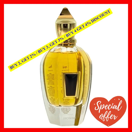 Xerjoff Homme Parfum Ml Spray 3.4 Oz / 100 Ml