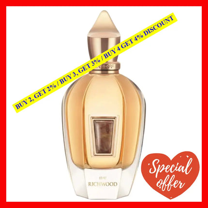 Xerjoff Richwood Unisex Parfum Spray For Men And Women 1.7Oz-50Ml