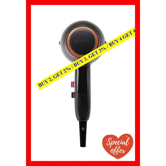 Xlite - Matte Black By Elchim For Unisex 1 Pc Hair Dryer