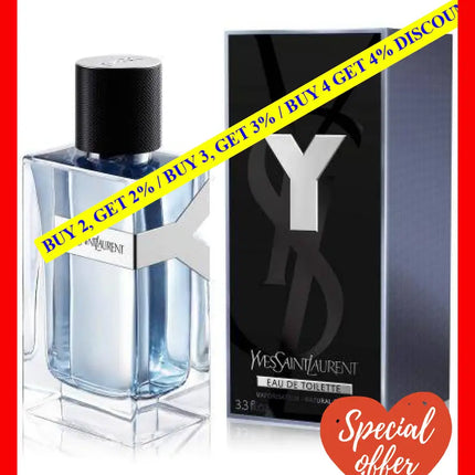 Y By Ysl 3.3 Eau De Toilette Spray For Men (New)