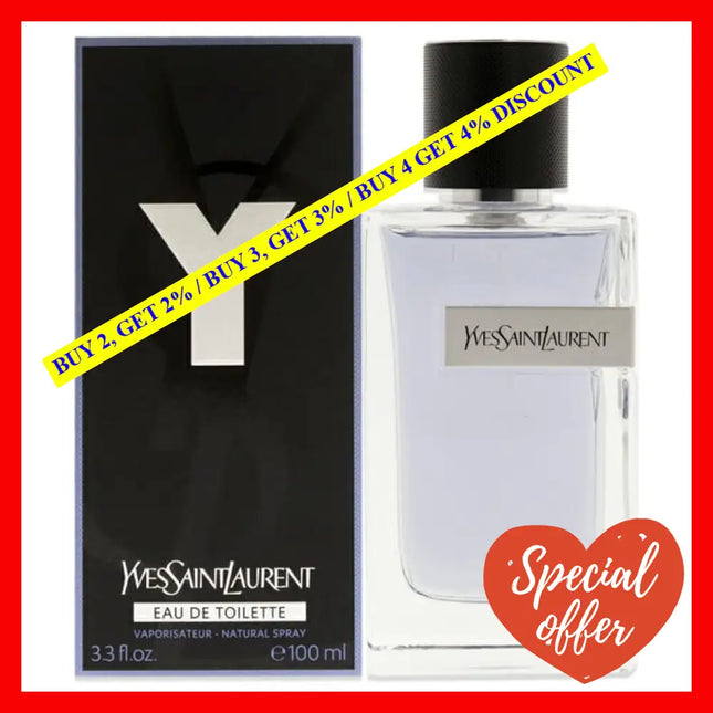 Y By Yves Saint Laurent For Men - 3.3 Oz Edt Spray
