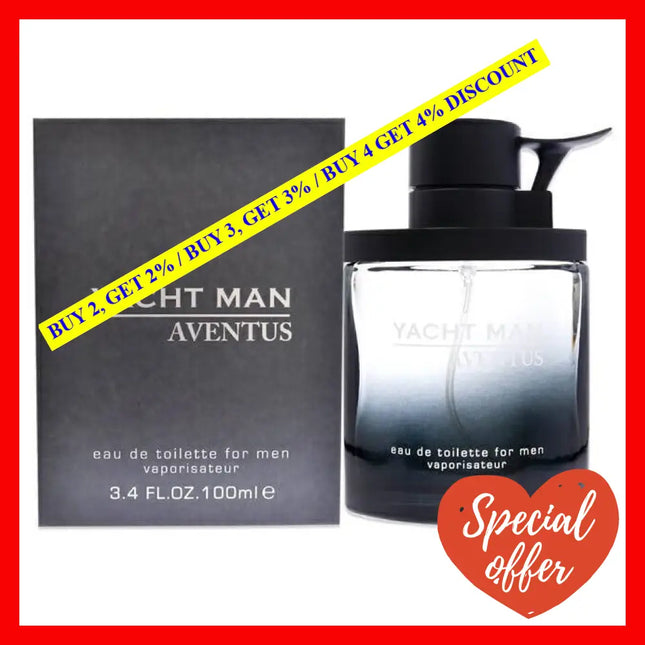 Yacht Man Aventus By Myrurgia For Men - 3.4 Oz Edt Spray