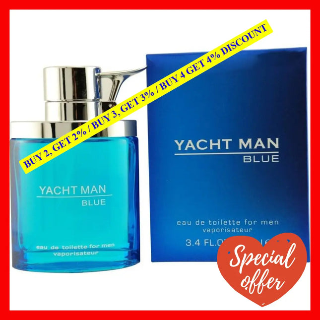 Yacht Man Blue By Myrurgia For Men - 3.4 Oz Edt Spray