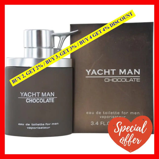 Yacht Man Chocolate By Myrurgia For Men - 3.4 Oz Edt Spray