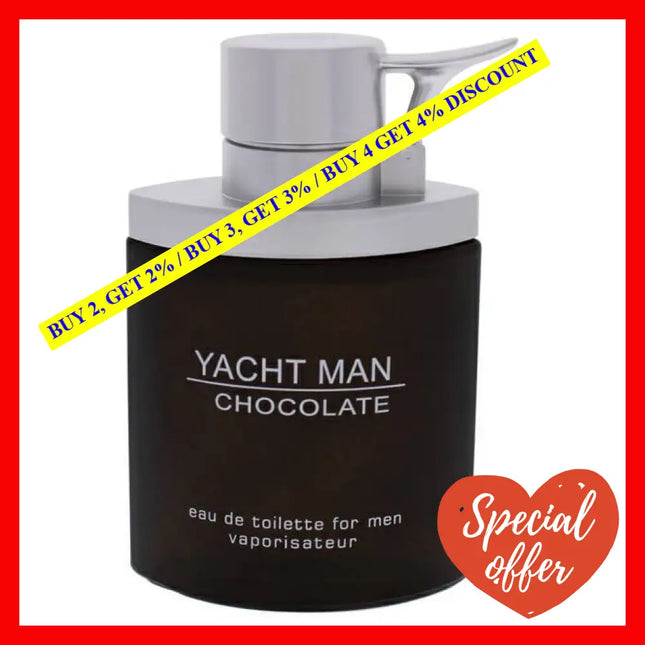 Yacht Man Chocolate By Myrurgia For Men - 3.4 Oz Edt Spray (Tester)