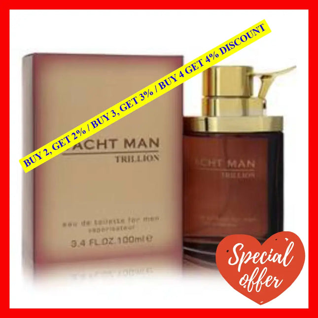 Yacht Man Trillion By Myrurgia For Men - 3.4 Oz Edt Spray