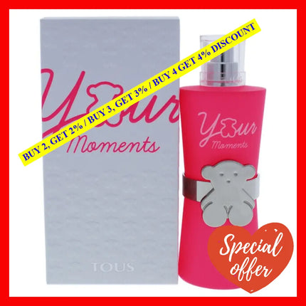 Your Moments By Tous For Women - 3 Oz Edt Spray