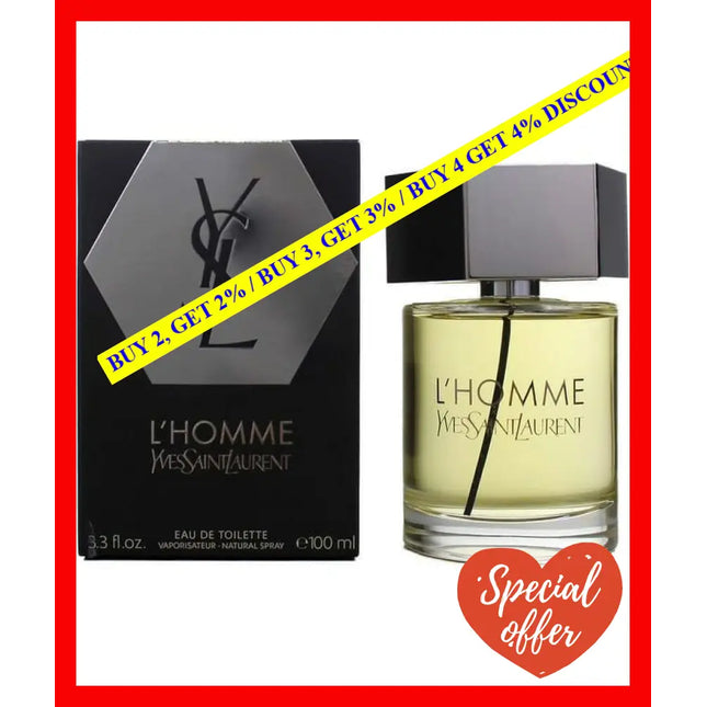 Ysl L’homme Edt Spray For Men 100Ml - 3365440316560