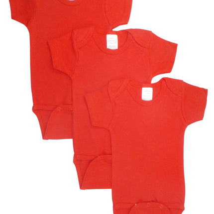 Red Bodysuit Onezies (Pack of 3) 0010.Red.3