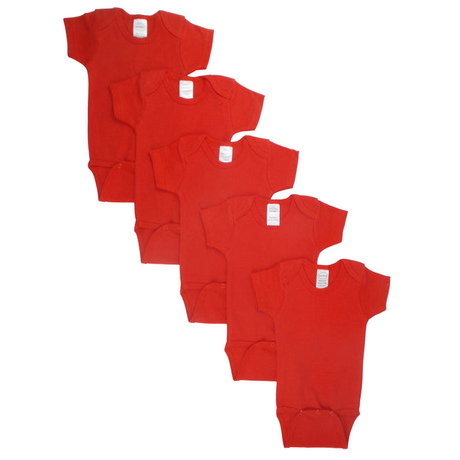 Red Bodysuit Onezies (Pack of 5) 0010.Red.5
