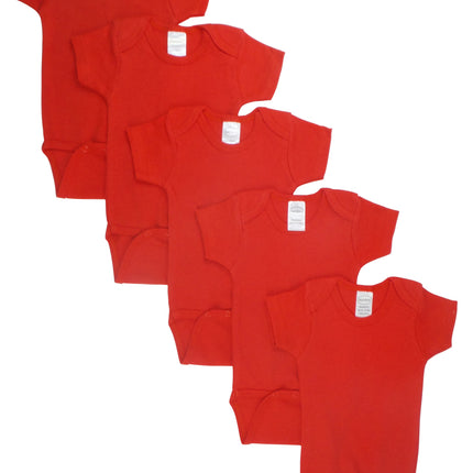 Red Bodysuit Onezies (Pack of 5) 0010.Red.5