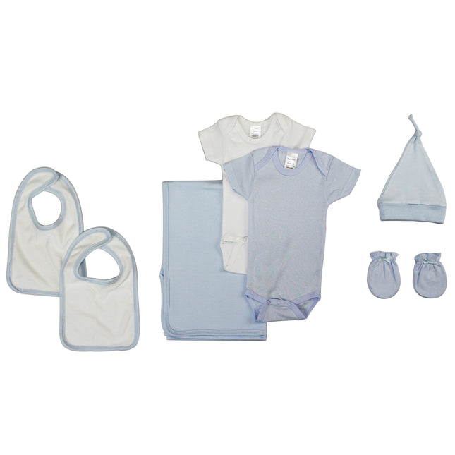 Newborn Baby Boy 7 Pc Layette Baby Shower Gift Set LS_0002