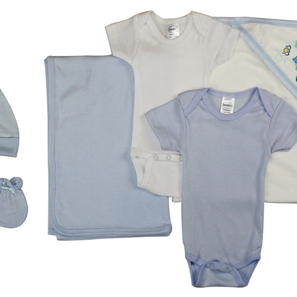 Newborn Baby Boy 6 Pc Layette Baby Shower Gift Set LS_0004