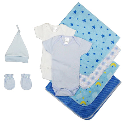 Essential Newborn Baby Boy 8 Piece Layette Set LS_0006