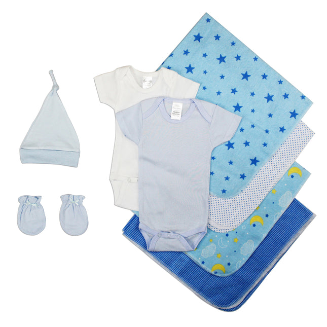 Essential Newborn Baby Boy 8 Piece Layette Set LS_0006