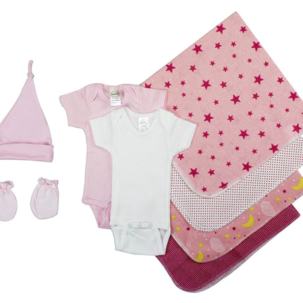 Essential Newborn Baby Girl 8 Piece Layette Set LS_0012
