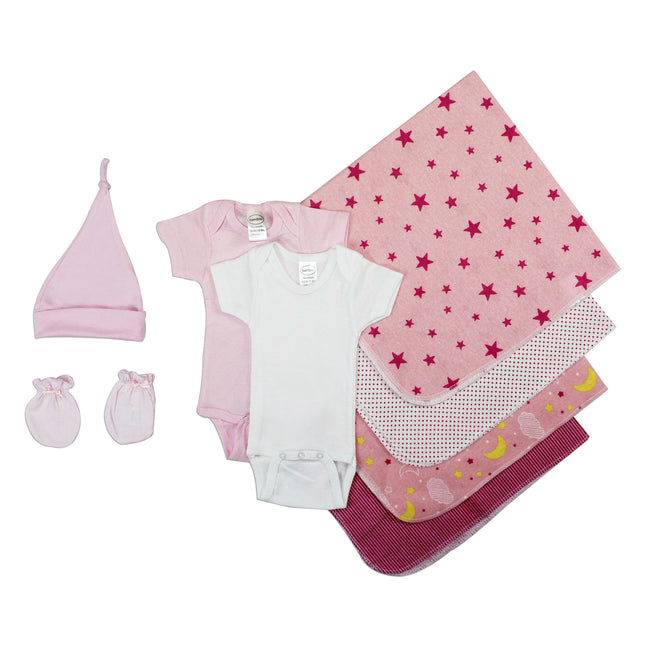 Essential Newborn Baby Girl 8 Piece Layette Set LS_0012