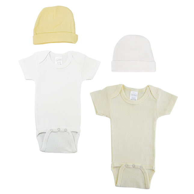 Unisex Baby 4 Pc Layette Sets NC_0410