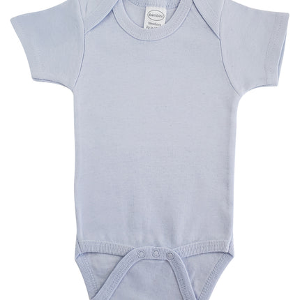 Interlock Blue Short Sleeve Onezie 0020B