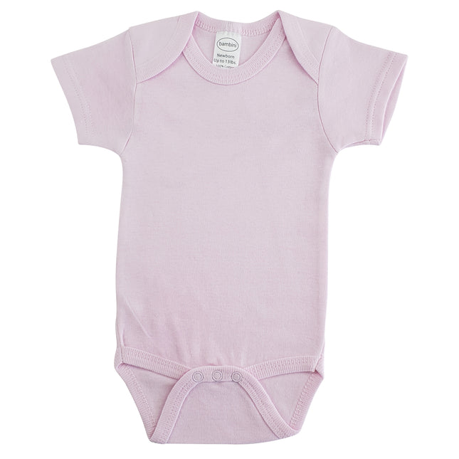 Interlock Pink Short Sleeve Onezie 0030B