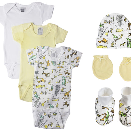 Unisex Baby 6 Pc Bodysuits NC_0428