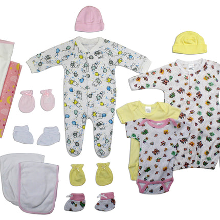 Newborn Baby Girl 19 Pc Layette Baby Shower Gift Set LS_0029