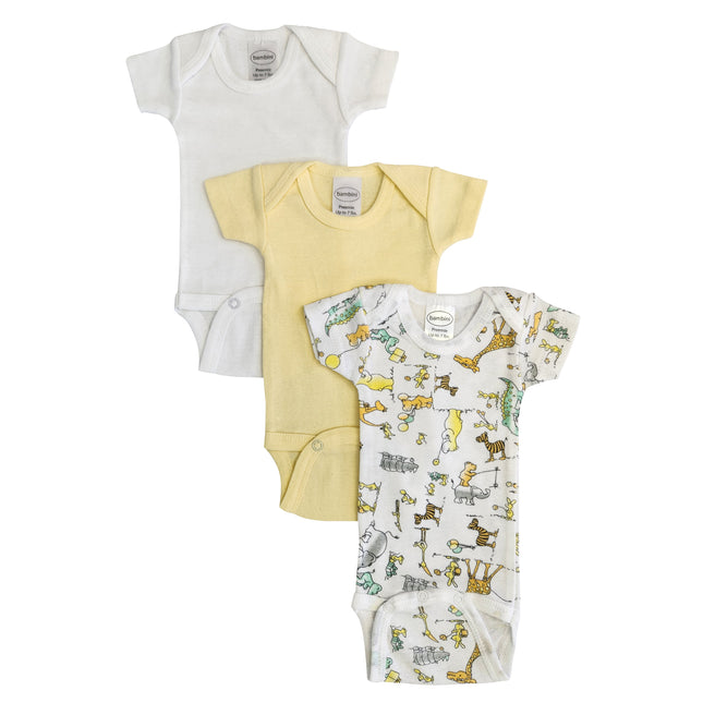 Baby Boy, Baby Girl, Unisex Short Sleeve Onezies Variety (Pack of 3) NC_0227