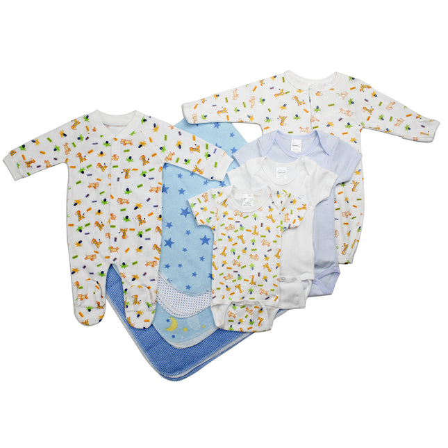 Newborn Baby Boy 9 Pc Layette Baby Shower Gift Set LS_0023