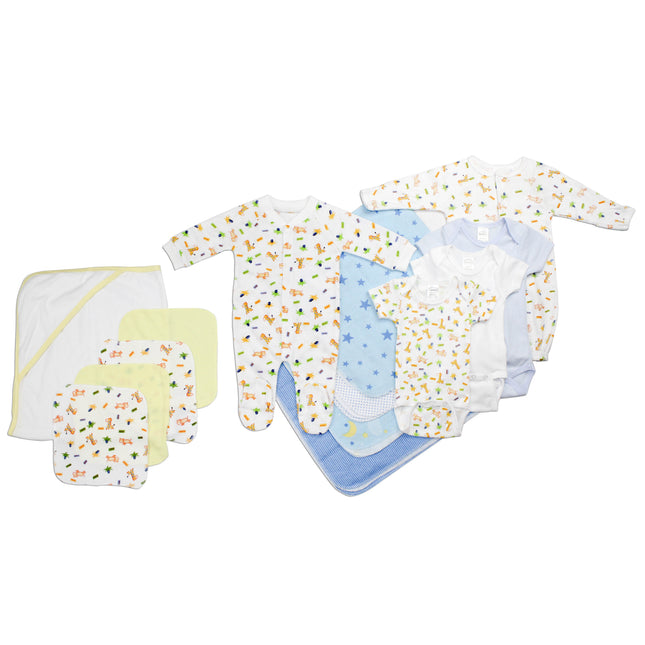 Newborn Baby Boy 14 Pc Layette Baby Shower Gift Set LS_0025