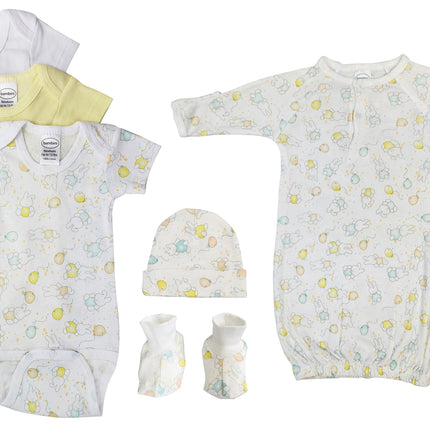 Unisex Baby 6 Pc Layette Sets NC_0440
