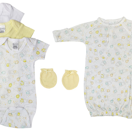 Unisex Baby 5 Pc Layette Sets NC_0442