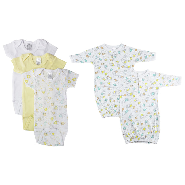 Unisex Baby 5 Pc Layette Sets NC_0445