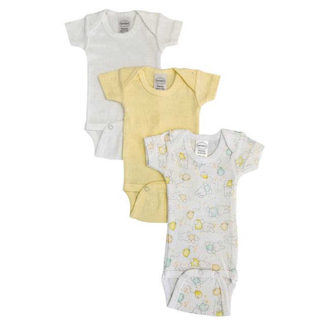 Baby Boy, Baby Girl, Unisex Short Sleeve Onezies Variety (Pack of 3) NC_0239
