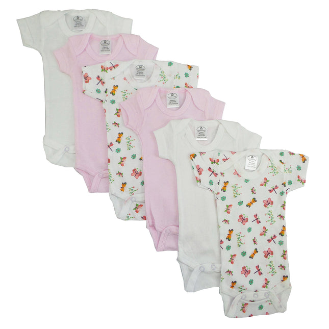 Preemie Girls Printed Short Sleeve 6 Pack 005P_005P