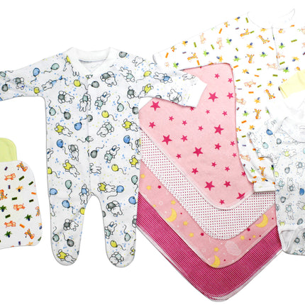 Newborn Baby Girls 13 Pc Layette Baby Shower Gift Set LS_0036